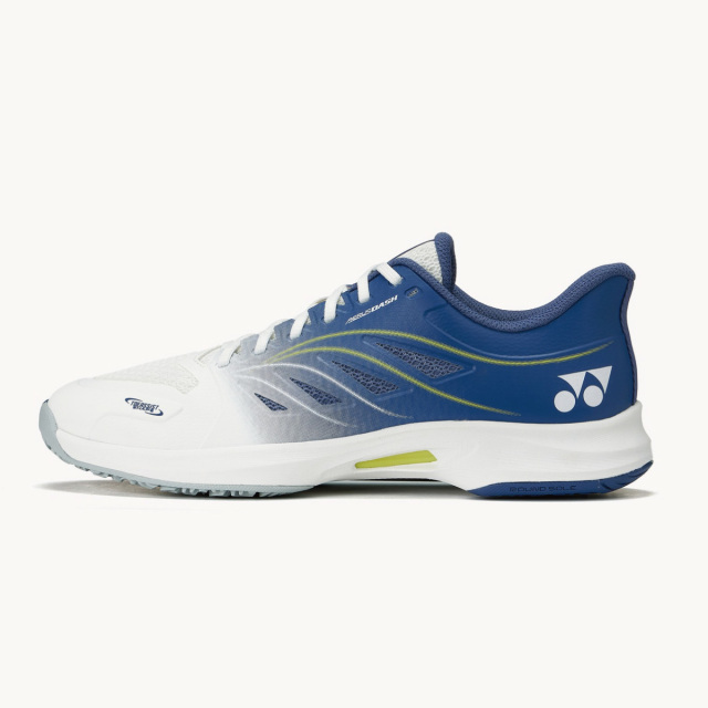 YONEX 　パワークッションエアラスダッシュ5 G  クレー・砂入り人工芝用　ホワイト／ネイビー(100)