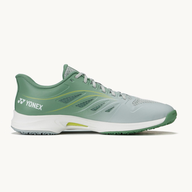 YONEX 　パワークッションエアラスダッシュ5 ワイド クレー・砂入り人工芝用　グレー／ペールグリーン