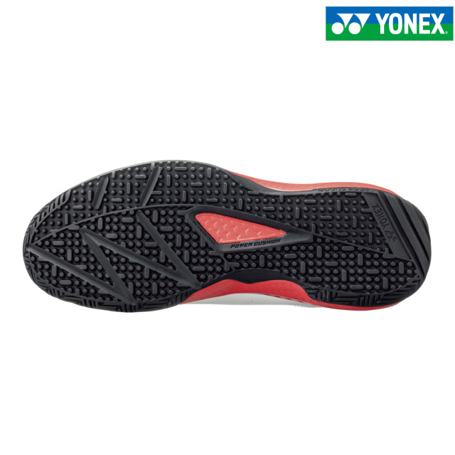YONEX パワークッション 106  SHT106-114  ヨネックス ホワイト／レッド  テニスシューズ クレー・砂入り人工芝シート用