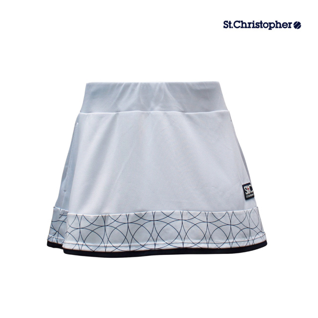 【ポスト投函対応】St.Christopher クロワゾンゲームスコート  STC-BDW2362-WH　2024SS ホワイト　セントクリストファー  レディース　テニス