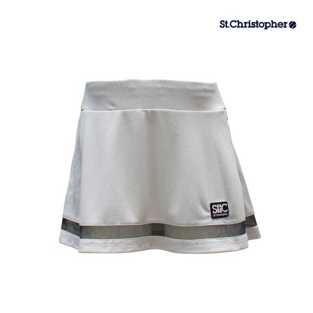 【ポスト投函対応】St.Christopher  グリッターレースゲームスコート  STC-BDW2372-LA　2024SS ライラックアッシュ　セントクリストファー  レディース　テニス