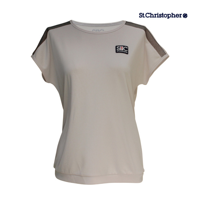 【ポスト投函対応】St.Christopher  ショルダーレースゲームシャツ  STC-BDW2375-LA　2024SS ライラックアッシュ　セントクリストファー  レディース　テニス