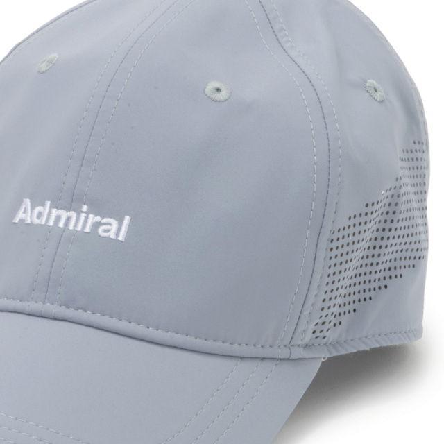 ADMIRAL サイドパンチング6パネルキャップ ATMZ604-16　2026FW　ブルーグレー