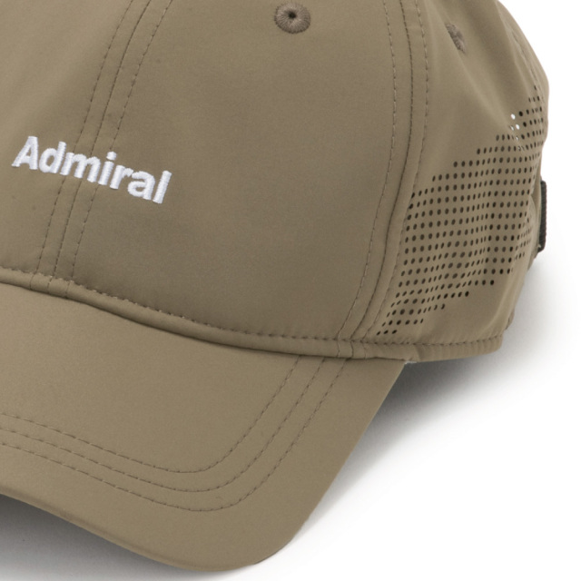 ADMIRAL サイドパンチング6パネルキャップ ATMZ604-65　2026FW　カーキ
