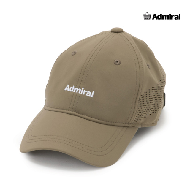 ADMIRAL サイドパンチング6パネルキャップ ATMZ604-65　2026FW　カーキ