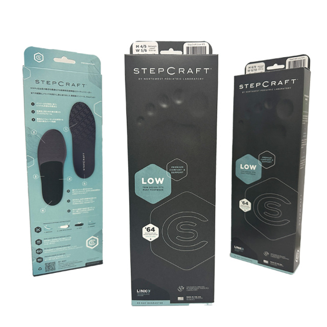 Northwest Podiatric Laboratory　ステップクラフト ロー　ブラック　インソール