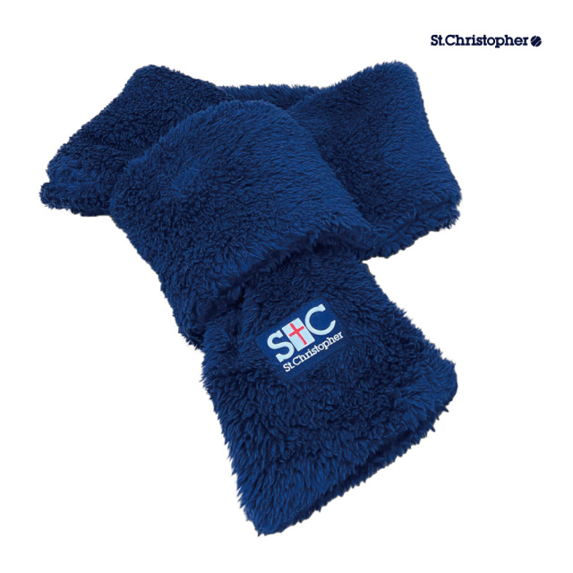 St.Christopher　フリースマフラー　STC-BEA4840-CN　2025FW　ネイビー