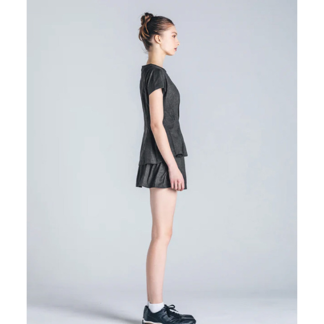 キルトプリントペプラムフレアTEE　018　CRL　2024FW　WOMEN'S