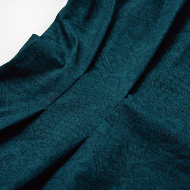 キルトプリントペプラムフレアTEE　034　BLU　2024FW　WOMEN'S