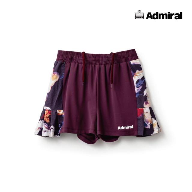 サイドヘムプリーツグラフィックショーツ　050　PUR　2024FW　WOMEN'S