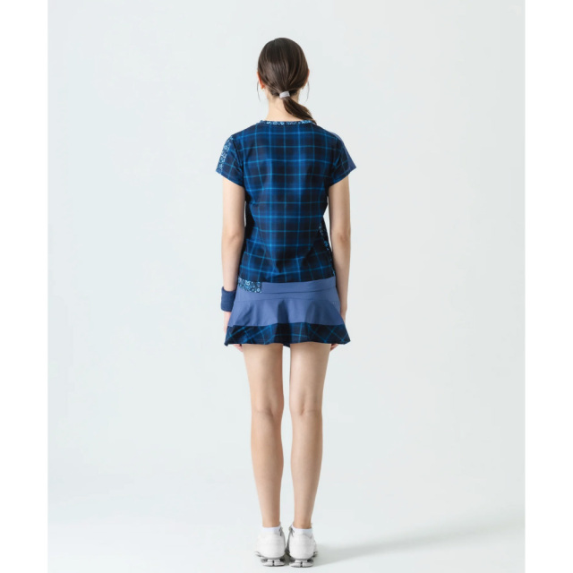 ADMIRAL レディース アシメレイヤードチェックフレアスコート ATLA552