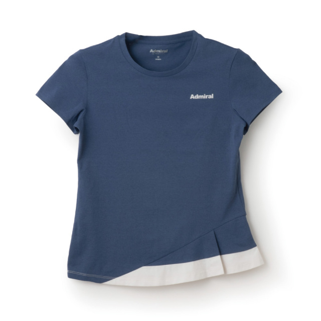ADMIRAL レディース バイカラーアシメタックヘムTEE ATLA554-034
