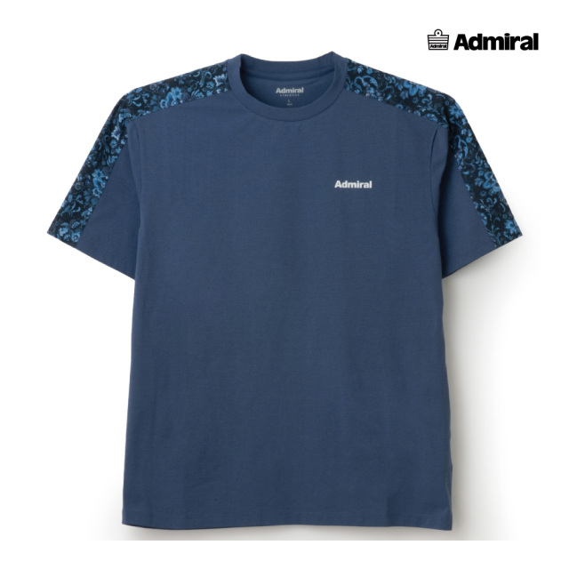 Admiral テニスウェア アソートブロッキング Tシャツ オレンジ