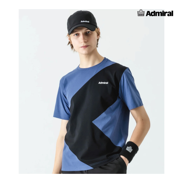 ADMIRAL メンズ アロースイッチングTEE ATMA522-034 2025FW ブルー