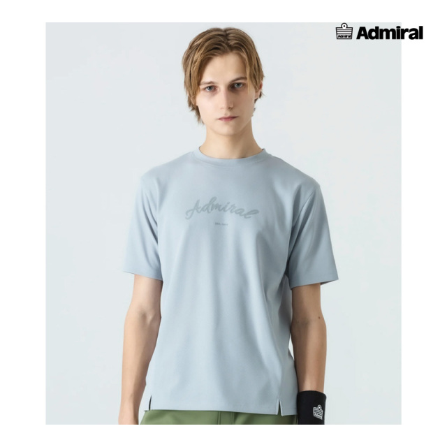 ADMIRAL メンズ カラタッチフロントスリットTEE ATMA523-019 2025FW