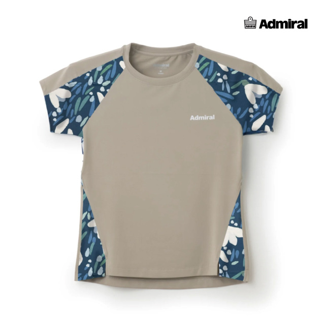 ADMIRAL　レディース　ラグランスリーブグラフィックTEE　ATLA533-029　2025FW　ベージュ