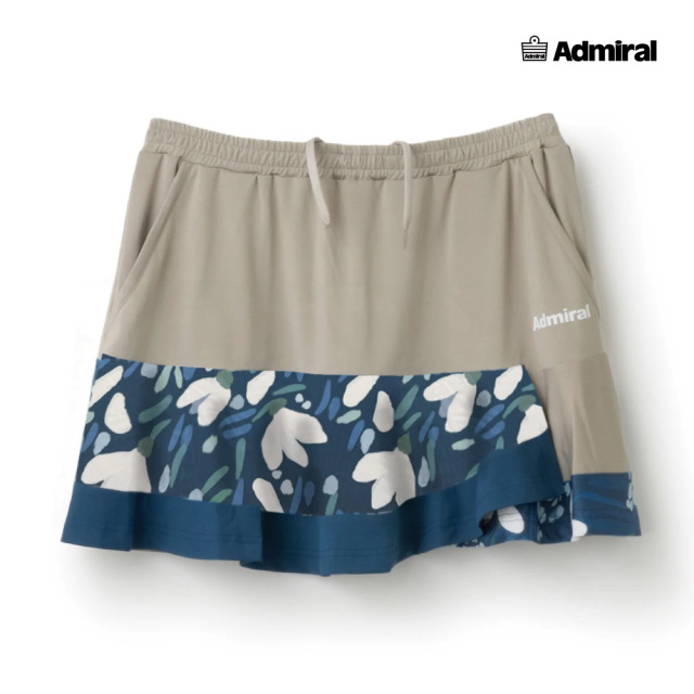 ADMIRAL　レディース　アシメレイヤードグラフィックスコート　ATLA536-029　2025FW　ベージュ