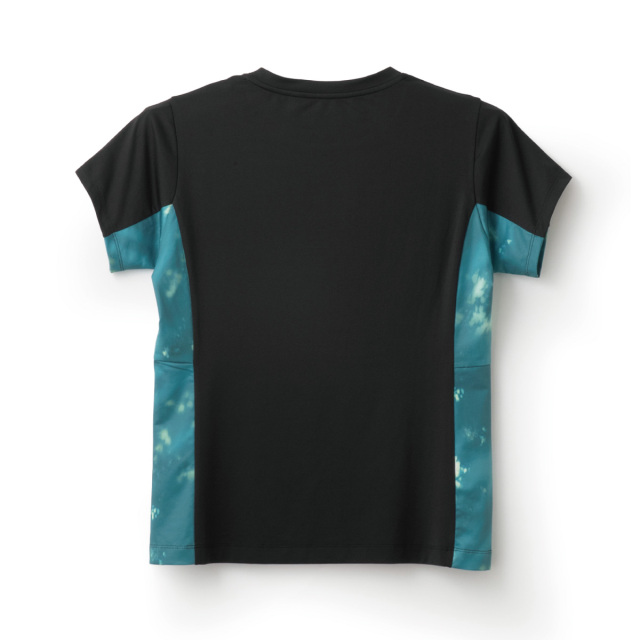 ADMIRAL　レディース　サイドフレアヘムグラフィックTEE