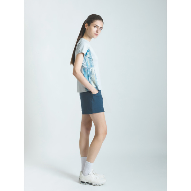 ADMIRAL　レディース　サイドフレアヘムグラフィックTEE