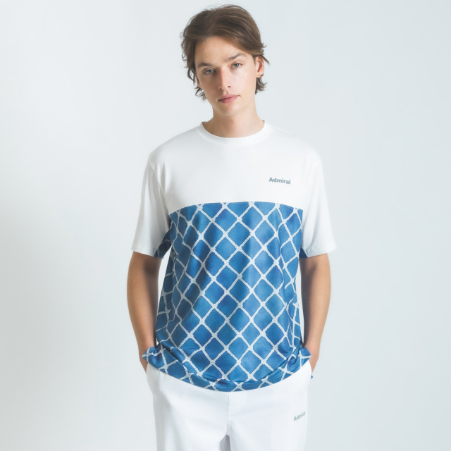 Admiral テニスウェア ホワイト/ブルー Admiral テニスウェアセット ホワイト/ライトブルー Admiral テニス