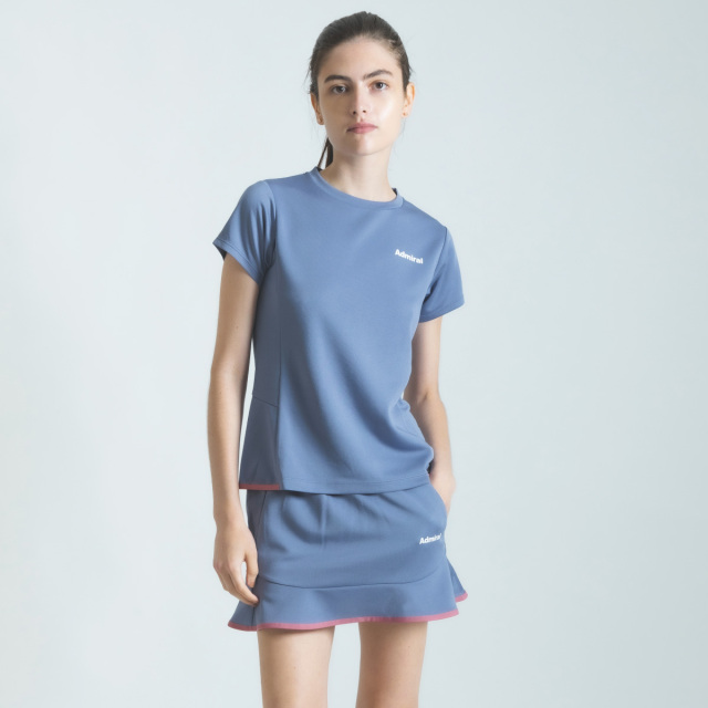 ADMIRAL　レディース　ラインバックヘムフレアTEE