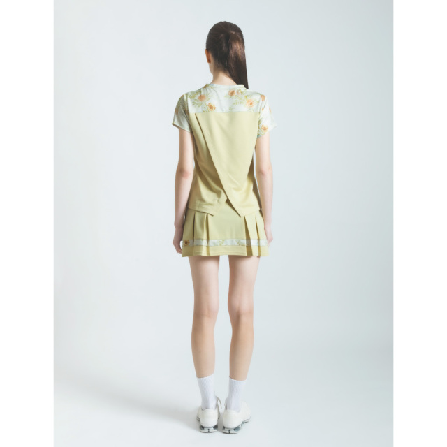 ADMIRAL　レディース　フラワーラインボックスプリーツスコート