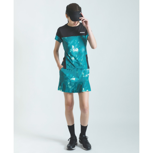 ADMIRAL　レディース　スリットヘムグラフィックTEE