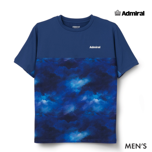 ADMIRAL ブロッキンググラフィックTEE　ATMA612-32 メンズ　2026FW　ロイヤルブルー