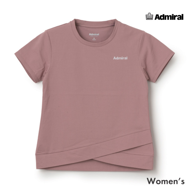 ADMIRAL ピケサッカークロスレイヤードヘムTEE　ATLA662-45 レディス