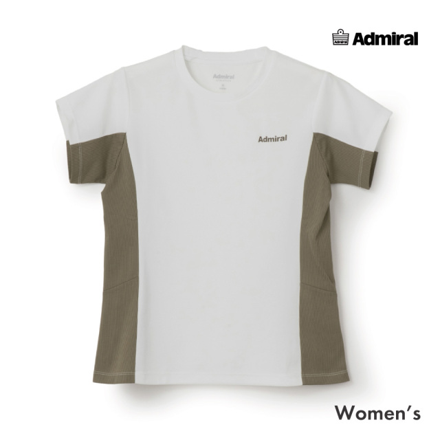 ADMIRAL サイドフレアバイカラーTEE　ATLA667-01 レディス　2026FW　