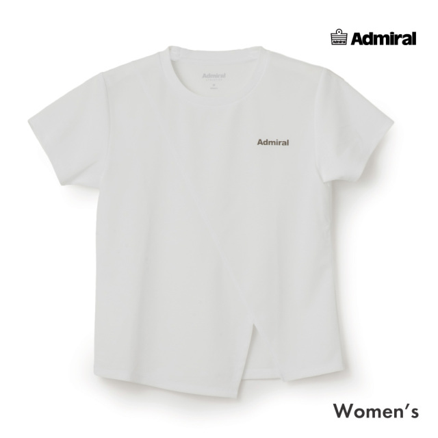ADMIRAL アシンメトリースリットTEE　ATLA668-01 レディス　2026FW