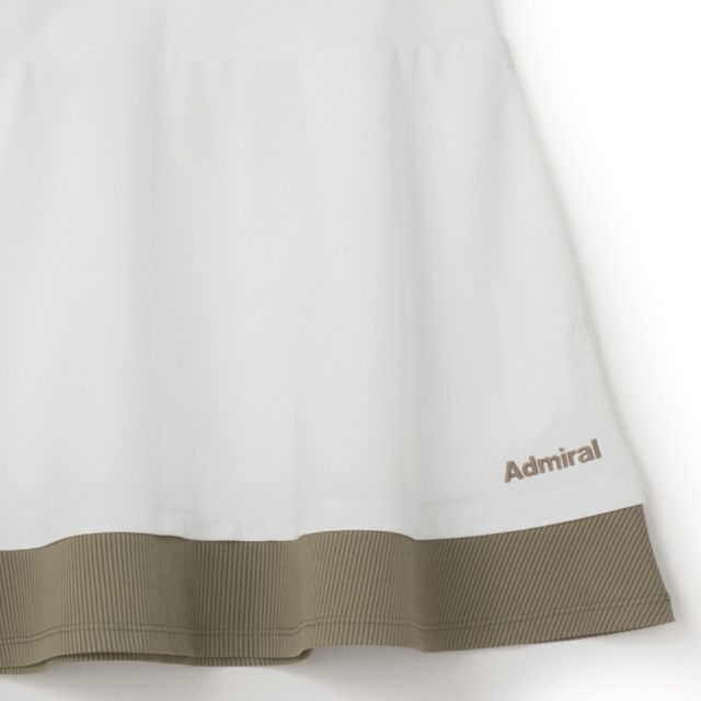 ADMIRAL バイカラーレイヤードフレアスコート　ATLA671-01