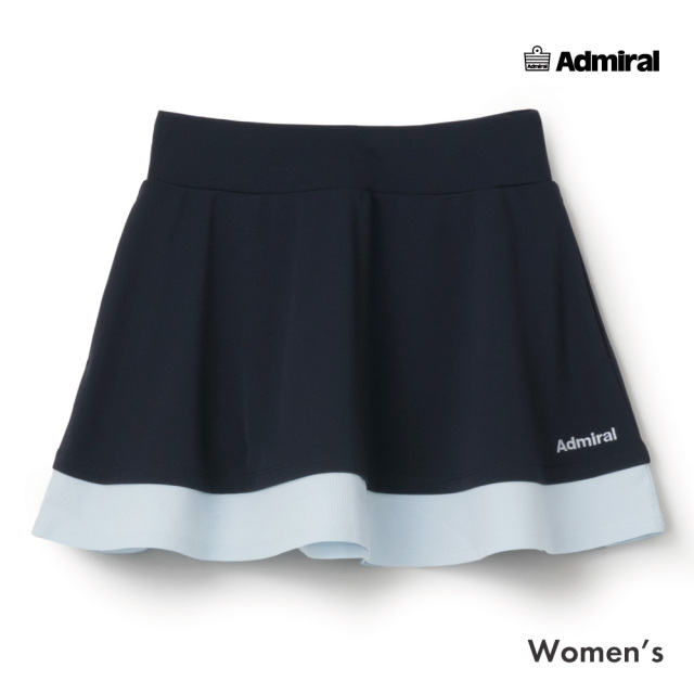ADMIRAL バイカラーレイヤードフレアスコート　ATLA671-30 レディス　2026FW