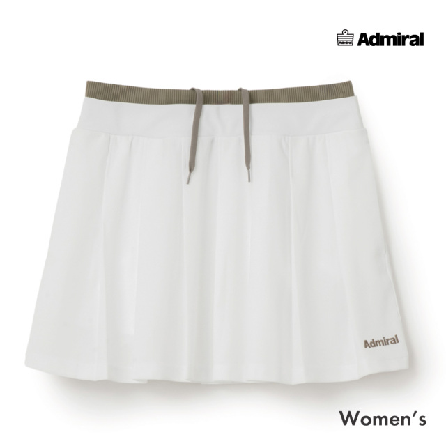 ADMIRAL バイカラープリーツスコート　ATLA672-01 レディス　2026FW