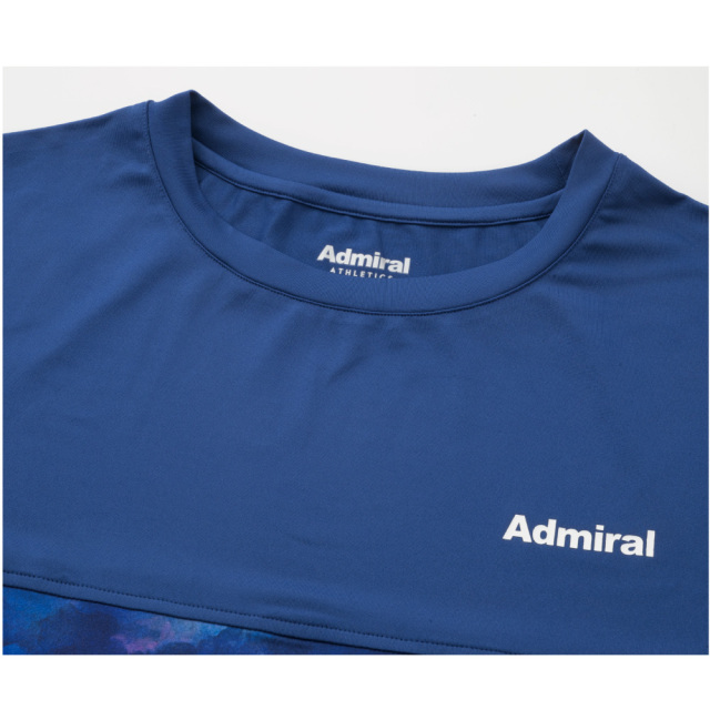ADMIRAL ブロッキンググラフィックTEE　ATMA612-32 メンズ　2026FW　ロイヤルブルー