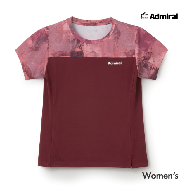 ADMIRAL スリットヘムグラフィックTEE　ATLA640-55 レディス　2026FW