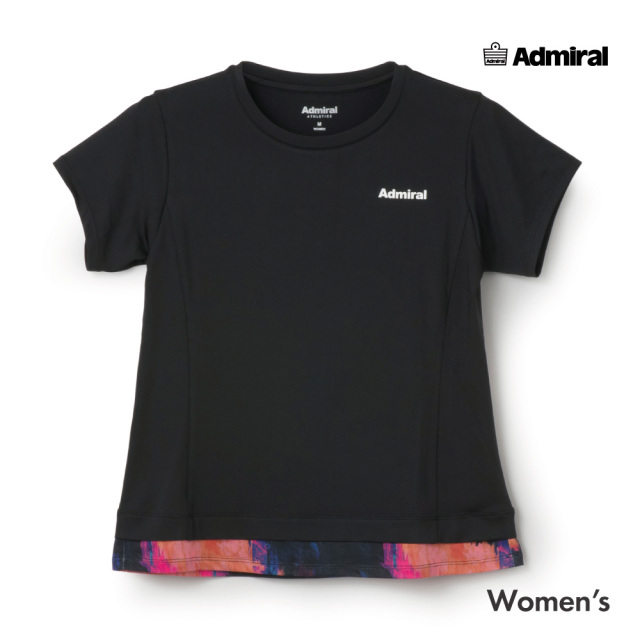 ADMIRAL グラフィックヘムレイヤーTEE　ATLA641-10 レディス　2026FW