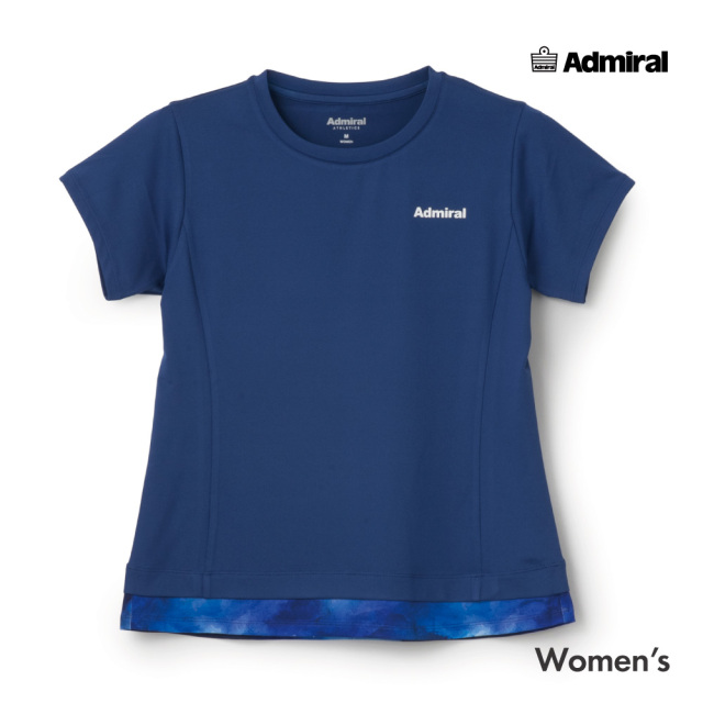 ADMIRAL グラフィックヘムレイヤーTEE　ATLA641-32 レディス　2026FW