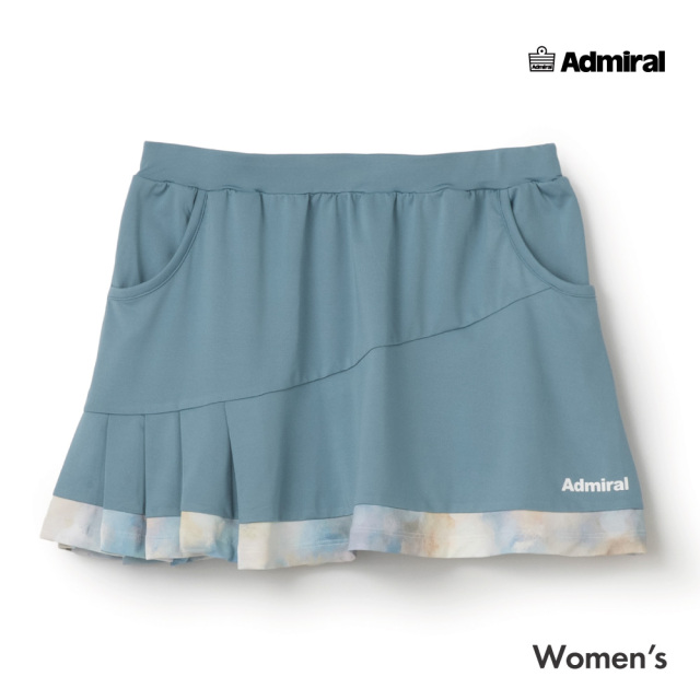 ADMIRAL アシメプリーツグラフィックヘムスコート　ATLA643-35 レディス　2026FW