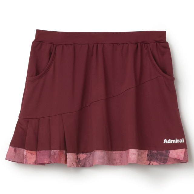 ADMIRAL アシメプリーツグラフィックヘムスコート　ATLA643-55 レディス　2026FW