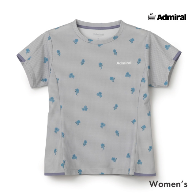 ADMIRAL フラワーチェックサイドフレアTEE　ATLA655-16 レディス　2026FW