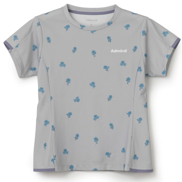 ADMIRAL フラワーチェックサイドフレアTEE　ATLA655-16 レディス　2026FW