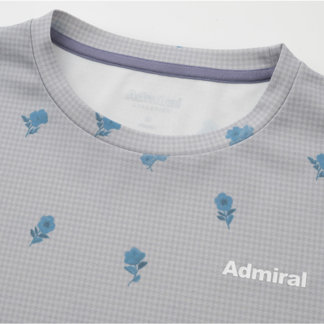 ADMIRAL フラワーチェックサイドフレアTEE　ATLA655-16 レディス　2026FW