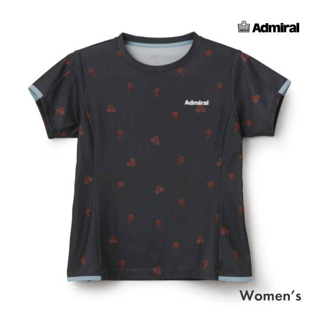 ADMIRAL フラワーチェックサイドフレアTEE　ATLA655-18 レディス