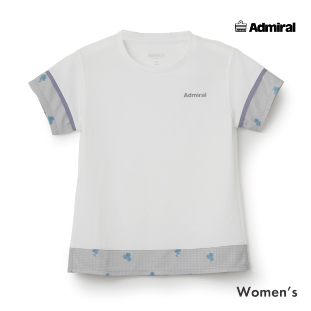 ADMIRAL ブロッキングフラワーチェックTEE　ATLA656-01 レディス　2026FW　