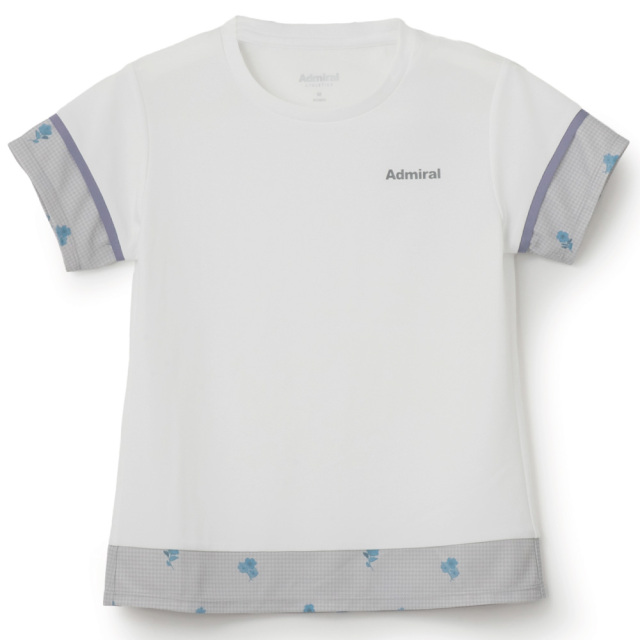 ADMIRAL ブロッキングフラワーチェックTEE　ATLA656-01 レディス　2026FW　