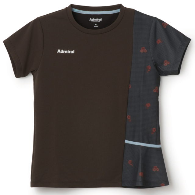 ADMIRAL アシンメトリーフラワーチェックTEE　ATLA657-22 レディス