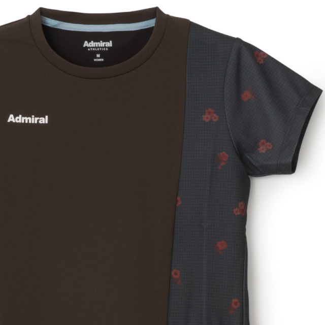 ADMIRAL アシンメトリーフラワーチェックTEE　ATLA657-22 レディス