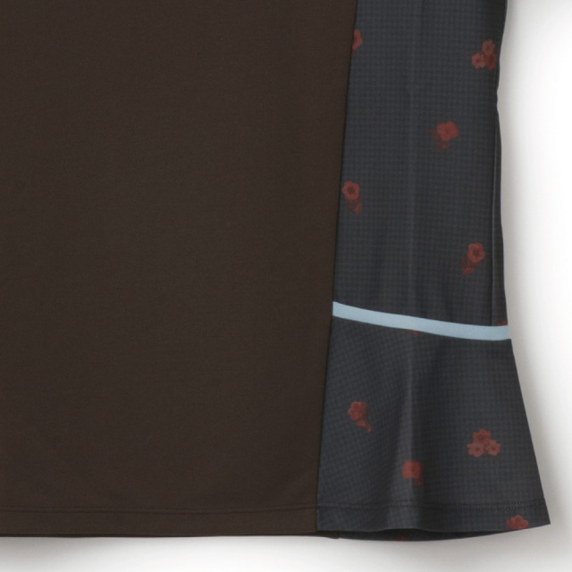 ADMIRAL アシンメトリーフラワーチェックTEE　ATLA657-22 レディス
