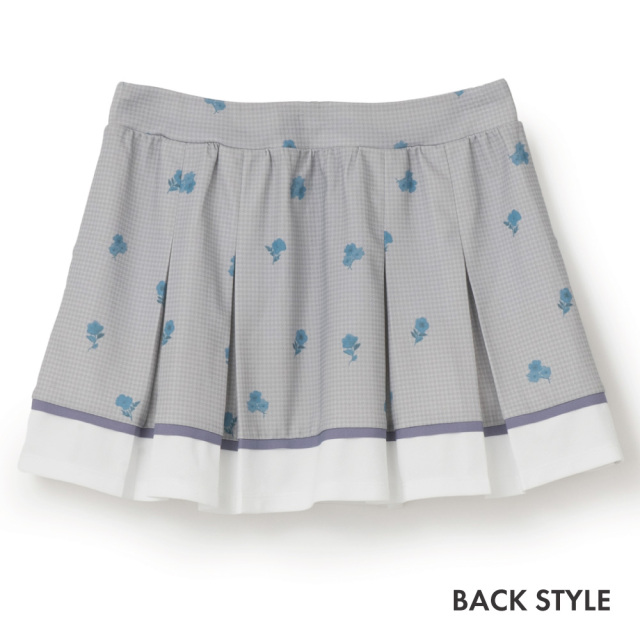 ADMIRAL フラワーチェックタックプリーツスコート　ATLA658-16 レディス